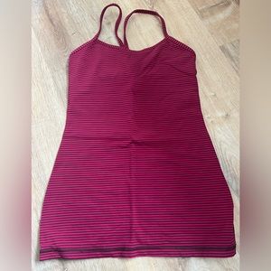 Vintage Lululemon Spaghetti Strap Tank with Built in Bra, size 6